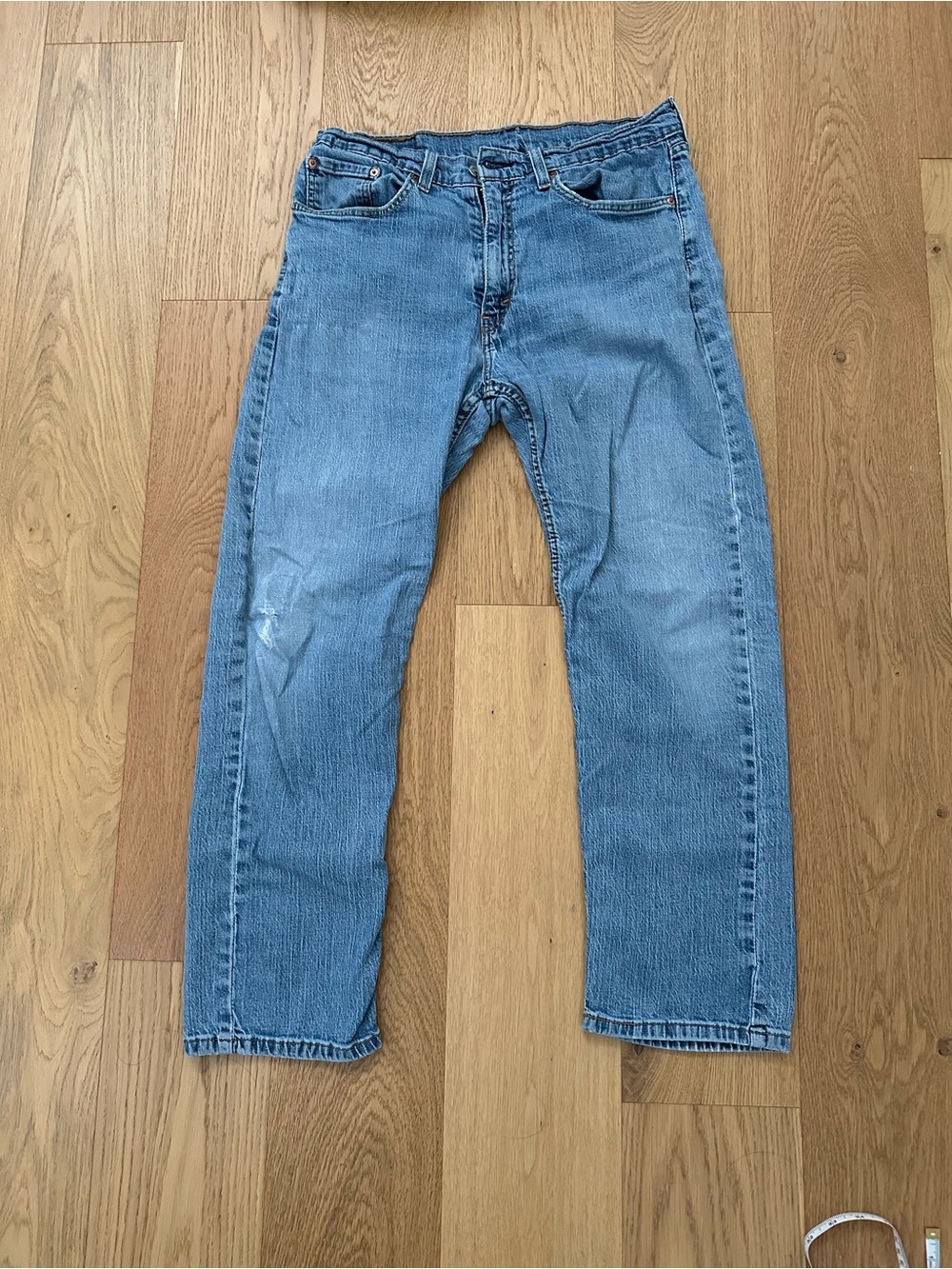 Levi’s 505 34 made in Egypt blank tab rare jeans denim